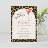 Invitation Moo Moos And Margaritas Birthday Party (Debout devant)