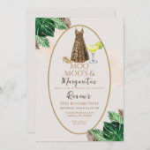 Invitation Moo Moo's & Margaritas Birthday (Devant / Derrière)