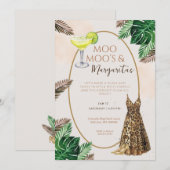 Invitation Moo Moo's & Margaritas Fête (Devant / Derrière)