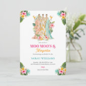 Invitation Moo Moos & Margaritas Fête des mariées (Debout devant)