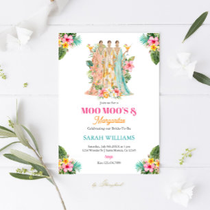 Invitation Moo Moos & Margaritas Fête des mariées