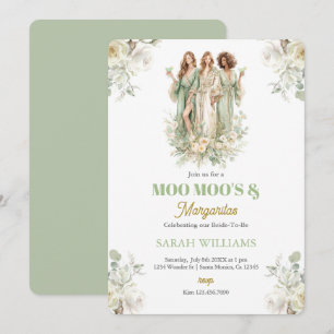 Invitation Moo Moos & Margaritas Sage Fête des mariées