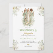 Invitation Moo Moos & Margaritas Sage Fête des mariées (Devant)