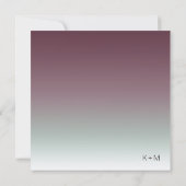 Invitation Mood Gradient Mariage Bourgogne Mist ID741 (Dos)