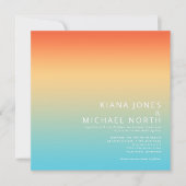 Invitation Mood Gradient Mariage Ciel tropical ID741 (Devant)