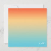 Invitation Mood Gradient Mariage Ciel tropical ID741 (Dos)