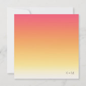 Invitation Mood Gradient Mariage Hot Summer ID741 (Dos)