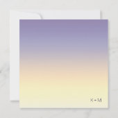 Invitation Mood Gradient Mariage Indigo Sunset ID741 (Dos)