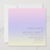 Invitation Mood Gradient Mariage Pastel Dawn ID741 (Devant)
