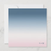 Invitation Mood Gradient Mariage Prussian Sky ID741 (Dos)