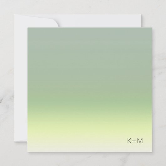 Invitation Mood Gradient Mariage Spring Meadow ID741 (Dos)