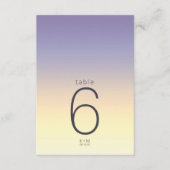 Invitation Mood Gradient Mariage Table Indigo Sunset ID741 (Devant)
