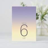 Invitation Mood Gradient Mariage Table Indigo Sunset ID741 (Debout devant)