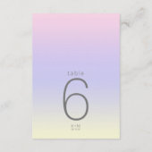 Invitation Mood Gradient Mariage Table Pastel Dawn ID741 (Dos)
