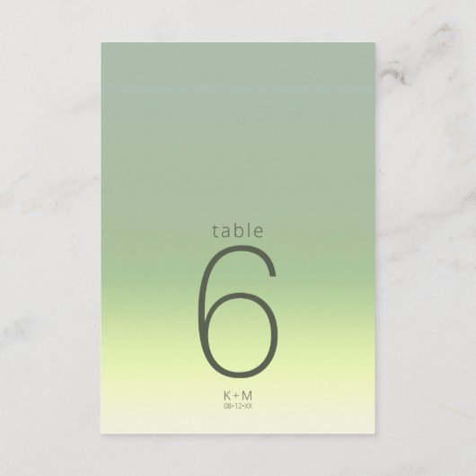 Invitation Mood Gradient Mariage Table Spring Meadow ID741 (Dos)