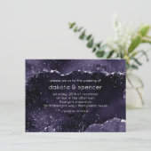 Invitation Moody Agate | Midnight Indigo Deep Purple Glam (Debout devant)