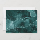 Invitation Moody Agate | Turquoise Vert Malachite Riche Joyau (Dos)