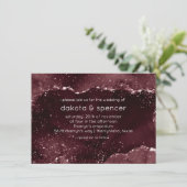 Invitation Moody Agate | Vin Bordeaux Sangria Merlot Maroon (Debout devant)