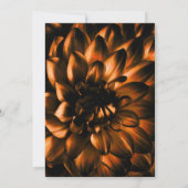 Invitation Moody Black Gold Floral Mariage (Dos)