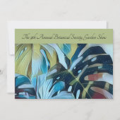 Invitation Moody Blue Monstera Botanique Promotion par courri (Devant)