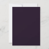 Invitation Moody Boho | Eggplant pourpre et Quinceanera Turqu (Dos)
