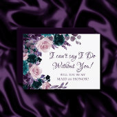 Invitation Moody Boho | Eggplant Purple Mariage Poser