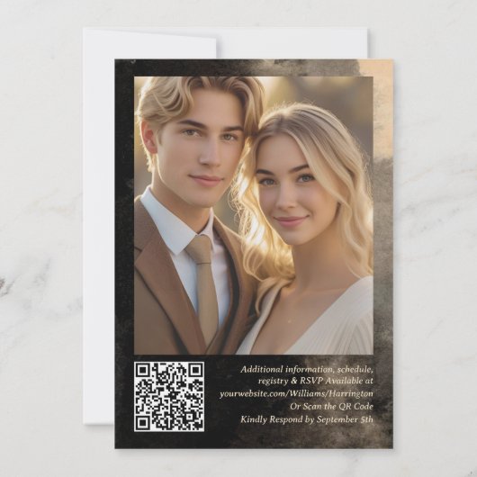 Invitation Moody Elegance Modèle numérique (Dos)