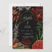 Invitation Moody Floral Mariage (Devant)