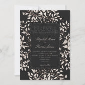 Invitation Moody Forest Foliage Classique Mariage (Devant)