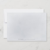 Invitation Moody Marine minima verdure mariage report (Dos)