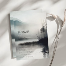 Moody Mountain Dark esthétique Mariage bois