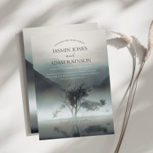 Moody Mountain Dark esthétique Mariage bois