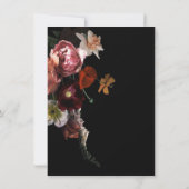 Invitation Moody néoclassique et Mariage foncé (Dos)