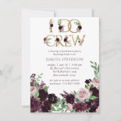 Invitation Moody Passion | Dramatique Floral Violet I Do Crew (Devant)