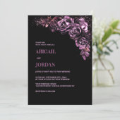 Invitation Moody Pink FlorMariage (Debout devant)