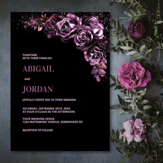 Invitation Moody Pink FlorMariage