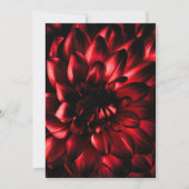 Invitation Moody Red Floral Mariage (Dos)