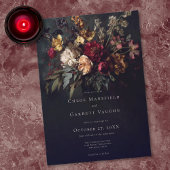 Invitation Moody Romantic Dark Floral Gothic Wedding