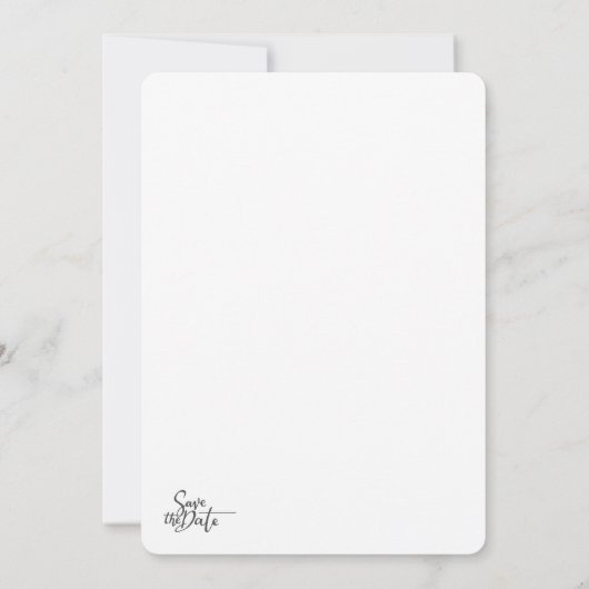 Invitation Moody Romantic Script Floral Photo Wedding  (Dos)