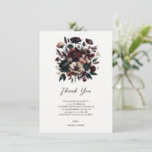 Invitation Moody Rustic Garden Florals Mariage bohémien (Debout devant)