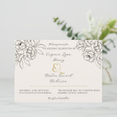 Invitation Moody Smoked Gold Ampersand 2 (Debout devant)