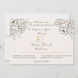 Invitation Moody Smoked Gold Ampersand 2