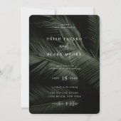 Invitation Moody Tropics Mariage (Devant)