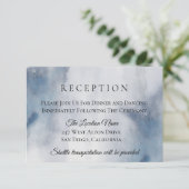 Invitation Moody Watercolor Laver Réception de mariage (Debout devant)