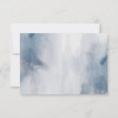 Invitation Moody Watercolor Laver Réception de mariage (Dos)