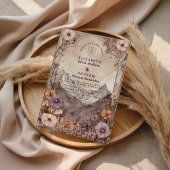 Invitation Moody Wildflower Mountain Wedding