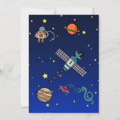 Invitation Moon Adventure (fille) Anniversaire Fête Invitatio (Dos)
