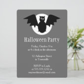Invitation Moon Bat Halloween (Debout devant)