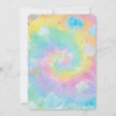 Invitation Moon Butterfly Stars & Clouds Tie Dye Baby Shower  (Dos)