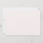 Invitation Moon et Stars Chevron Baby shower | Rose (Dos)